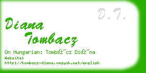 diana tombacz business card